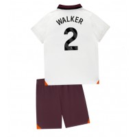 Echipament fotbal Manchester City Kyle Walker #2 Tricou Deplasare 2023-24 pentru copii maneca scurta (+ Pantaloni scurti)